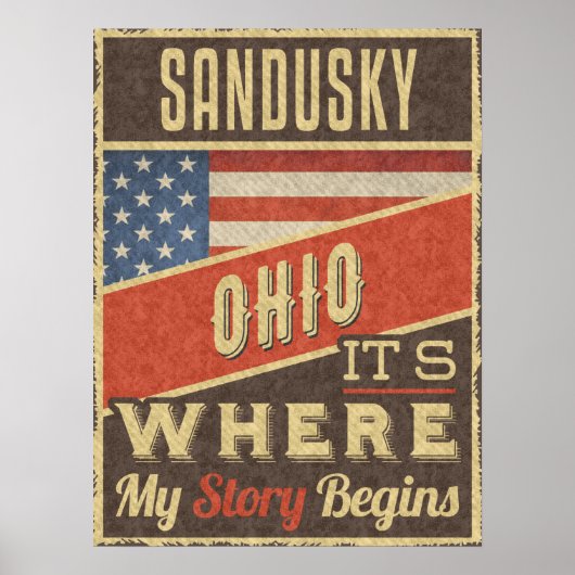 Sandusky Ohio Poster (Voorkant)