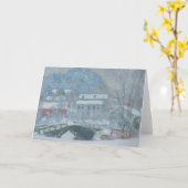 Sandviken Noorwegen in de Sneeuw Kaart (Gele Bloem)