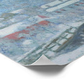 Sandviken Noorwegen in de sneeuw Poster (Hoek)