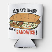 Sandwich aangepaste naam koelbox blikjeskoeler (Voorkant)