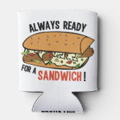 Sandwich aangepaste naam koelbox blikjeskoeler (Achterkant)