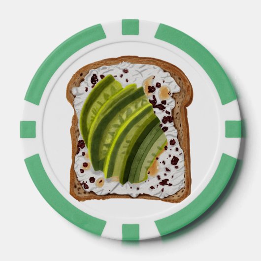 Sandwich avocado poker chips (Voorkant)