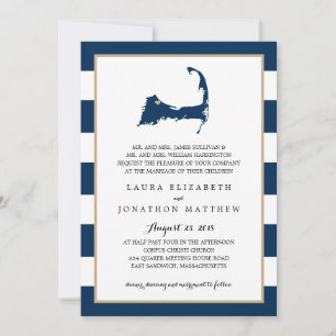 Sandwich Cape Cod Map met hart Weddenschap Kaart