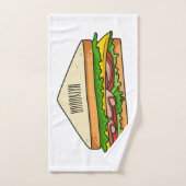 Sandwich-cartoon Bad Handdoek (Handdoek)