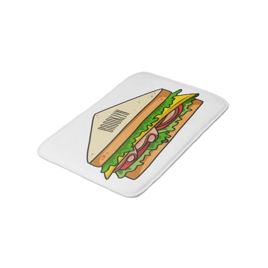 Sandwich-cartoon Badmat (Gekanteld)