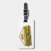 Sandwich-cartoon Bagagelabel (Voorkant verticaal)
