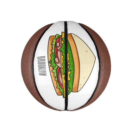 Sandwich-cartoon Basketbal (Verticaal)