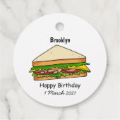 Sandwich-cartoon Bedankjes Labels (Achterkant)