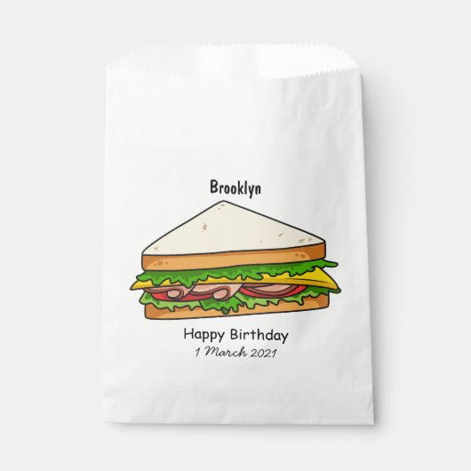 Sandwich-cartoon Bedankzakje (Voorkant)