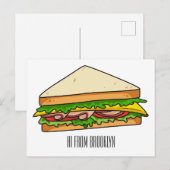 Sandwich-cartoon Briefkaart (Voorkant / Achterkant)