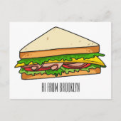 Sandwich-cartoon Briefkaart (Voorkant)