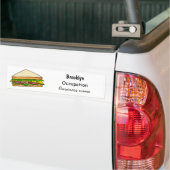 Sandwich-cartoon Bumpersticker (Op Truck)