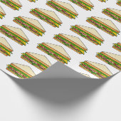 Sandwich-cartoon Cadeaupapier (Hoek)