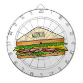 Sandwich-cartoon Dartbord (Voorkant)