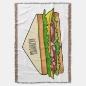 Sandwich-cartoon Deken (Voorkant Verticaal)