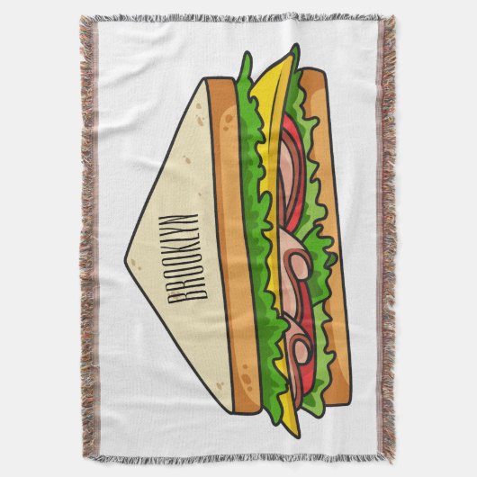 Sandwich-cartoon Deken (Voorkant Verticaal)