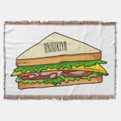 Sandwich-cartoon Deken (Voorkant)
