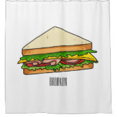 Sandwich-cartoon Douchegordijn (Voorkant)
