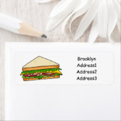 Sandwich-cartoon Etiket (Insitu)