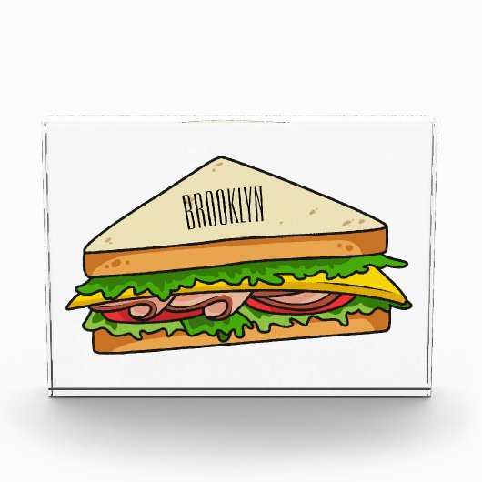 Sandwich-cartoon Fotoblokken (Voorkant)