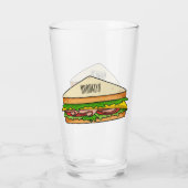Sandwich-cartoon Glas (Achterkant)
