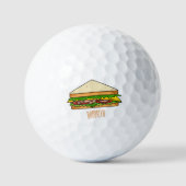 Sandwich-cartoon Golfballen (Voorkant)