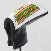 Sandwich-cartoon Golfheadcover (3/4 voorkant)