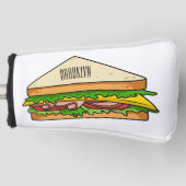 Sandwich-cartoon Golfheadcover (Voorkant)
