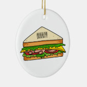 Sandwich-cartoon Keramisch Ornament (Rechts)