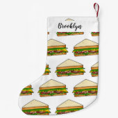 Sandwich-cartoon Kleine Kerstsok (Achterkant)