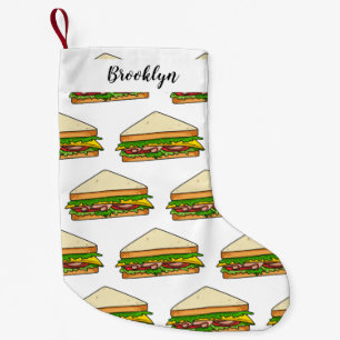 Sandwich-cartoon Kleine Kerstsok