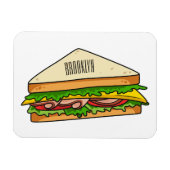 Sandwich-cartoon Magneet (Horizontaal)