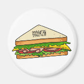 Sandwich-cartoon Magneet (Voorkant)