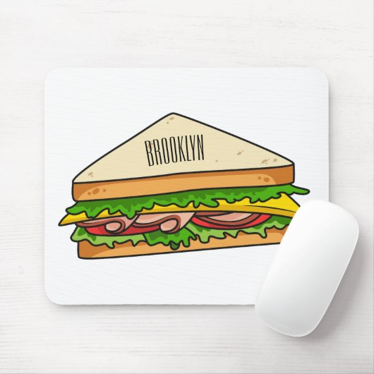 Sandwich-cartoon Muismat (Met muis)