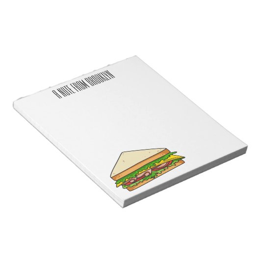 Sandwich-cartoon Notitieblok (Schuin)