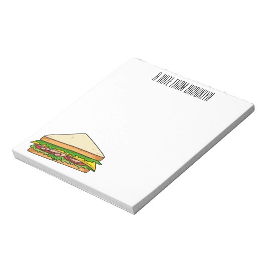 Sandwich-cartoon Notitieblok (Linkerzijde)