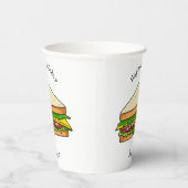 Sandwich-cartoon Papieren Bekers (Rechts)