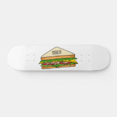 Sandwich-cartoon Persoonlijk Skateboard (Horizontaal)