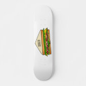 Sandwich-cartoon Persoonlijk Skateboard (Voorkant)