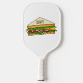 Sandwich-cartoon Pickleball Paddle (Achterkant)