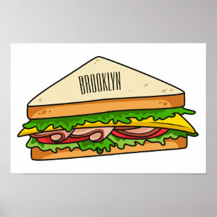 Sandwich-cartoon Poster