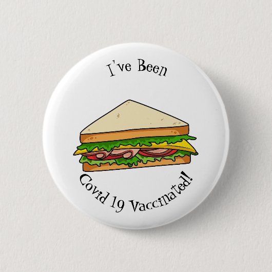 Sandwich-cartoon Ronde Button 5,7 Cm (Voorkant)