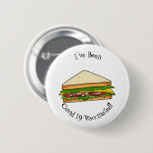 Sandwich-cartoon Ronde Button 5,7 Cm (Voorkant /achterkant)