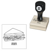 Sandwich-cartoon Rubberstempel (Gestempeld)