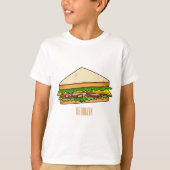 Sandwich-cartoon T-shirt (Voorkant)