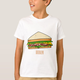 Sandwich-cartoon T-shirt