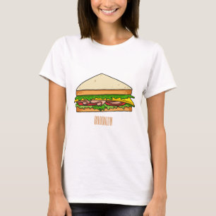 Sandwich-cartoon T-shirt