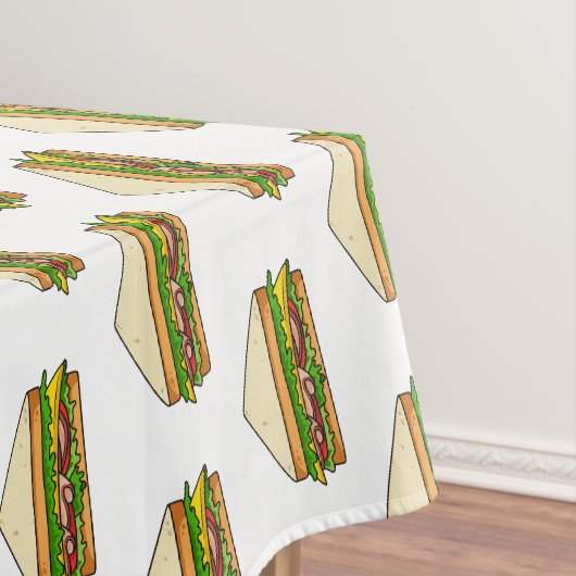 Sandwich-cartoon Tafelkleed (Voorbeeld)
