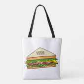 Sandwich-cartoon Tote Bag (Achterkant)
