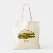 Sandwich-cartoon Tote Bag (Achterkant)